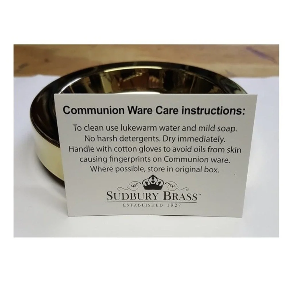 Sudbury Brass Stainless Steel Communion Tray New CENTER BREAD